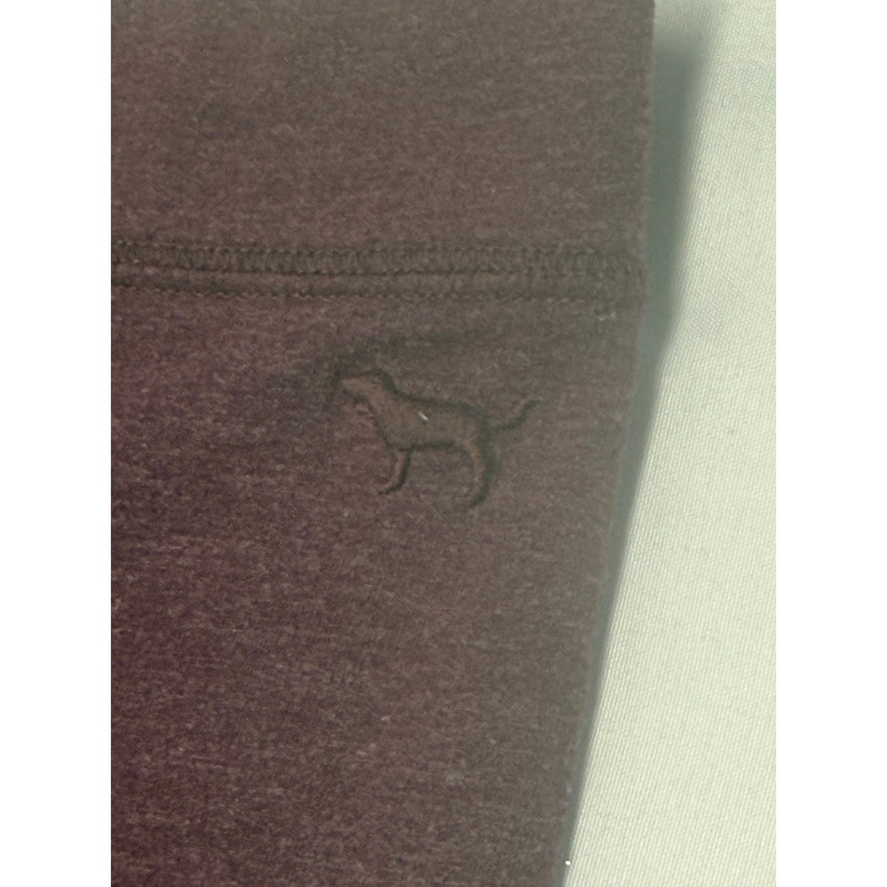 Victoria's Secret PINK Burgundy Heathered Mid Rise Leggings Womens‎ Medium Y2K - Picture 3 of 10